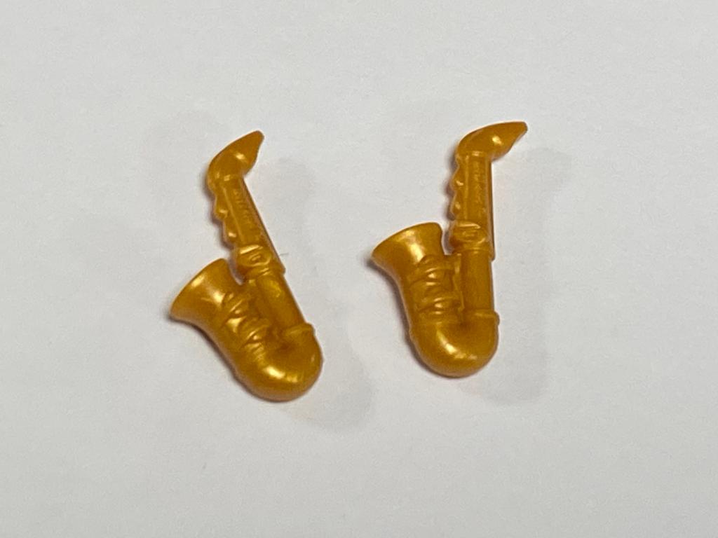 Partij Lego 2x gouden saxofoon / saxophone, Overige thema's, Lego, Nieuw, Ophalen of Verzenden