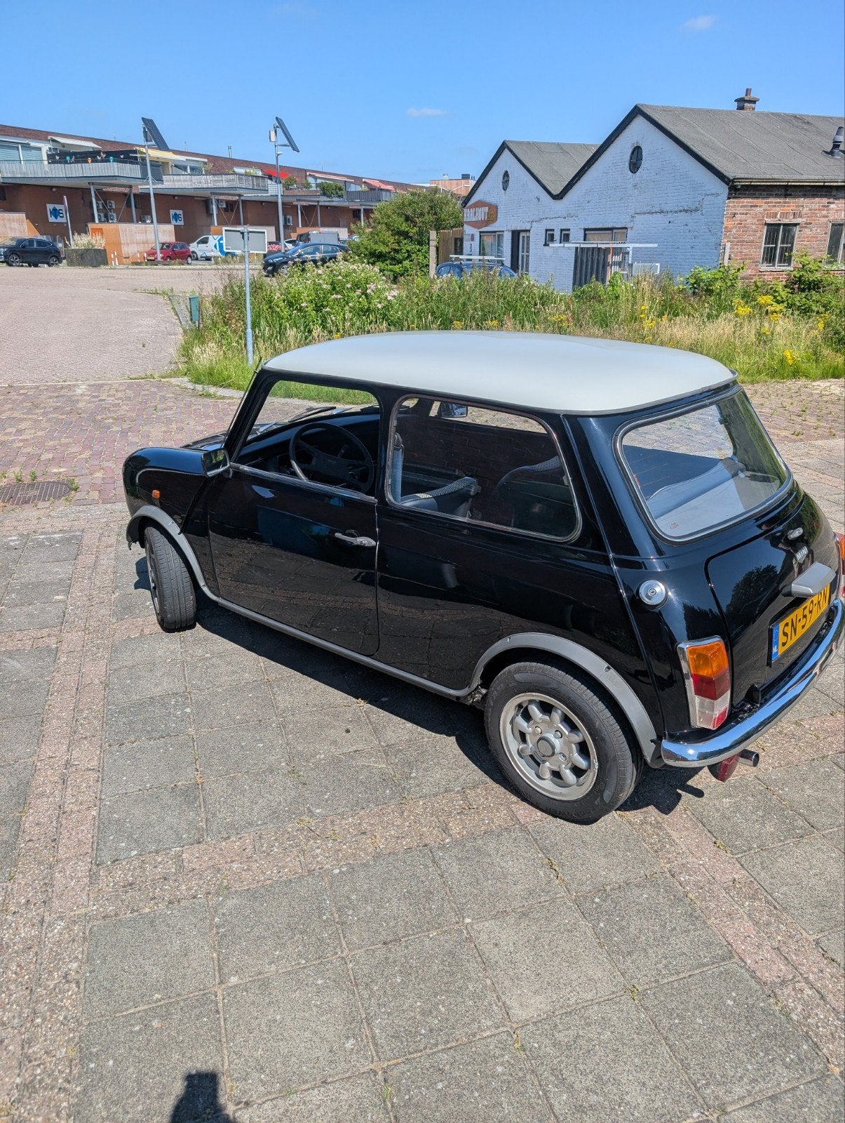 Mini 1000 1.0 E S6 1987 Zwart nieuwstaat, Auto's, Voorwielaandrijving, 4 cilinders, Zwart, Origineel Nederlands