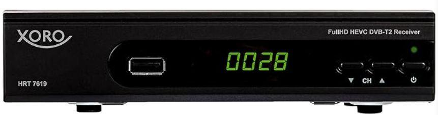 Xoro HRT 7619 DVBT/T2 Receiver [AANGEPASTE PRIJS], Audio, Tv en Foto, Schotelantennes, Ophalen of Verzenden, Zo goed als nieuw