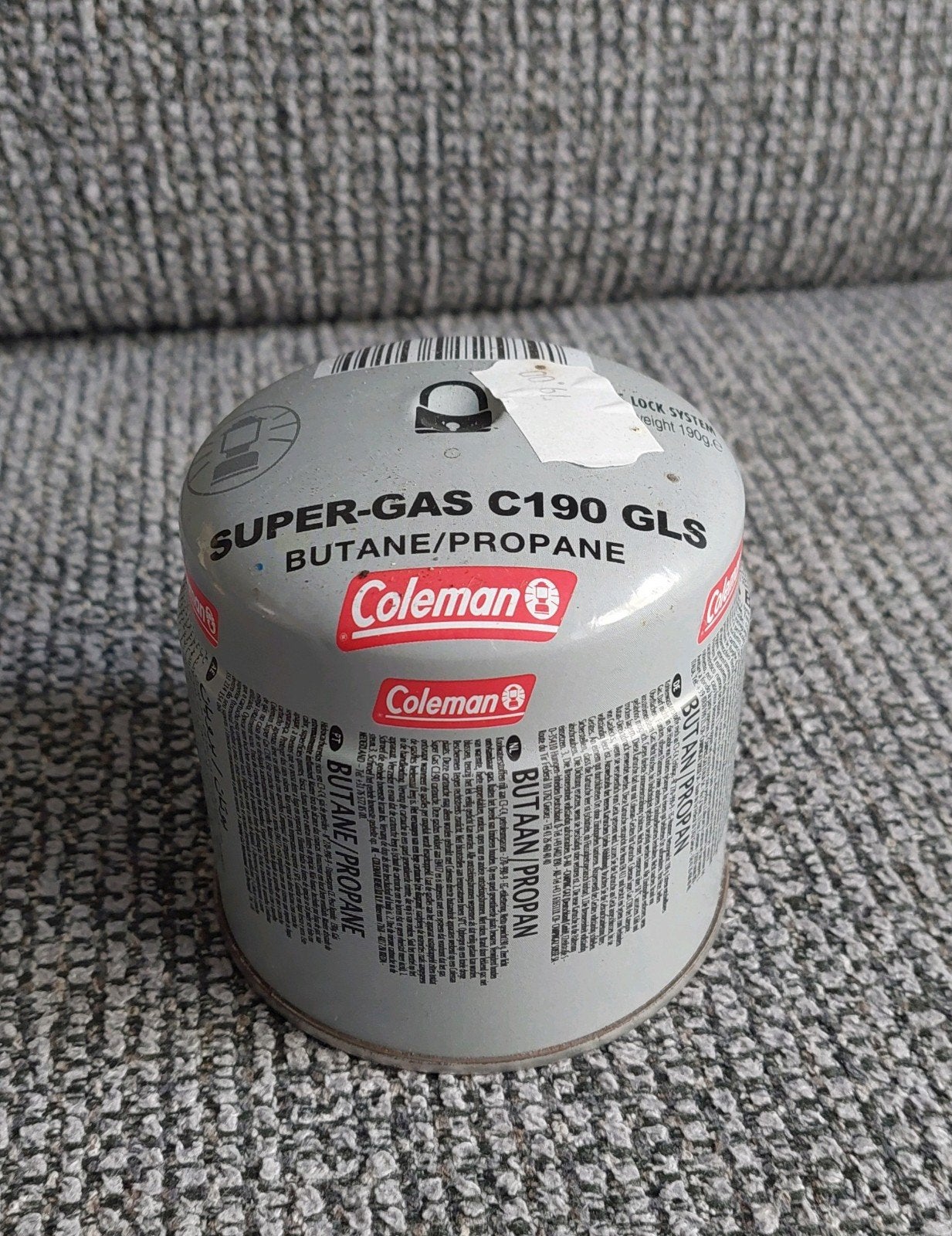 Gasflesje 190 g, Ophalen