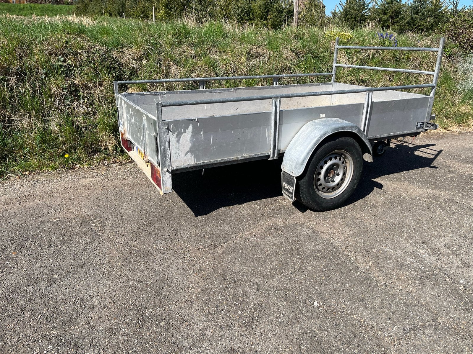 Saris aanhangwagen enkelas geremd bak 250 x 125, Auto diversen, Ophalen