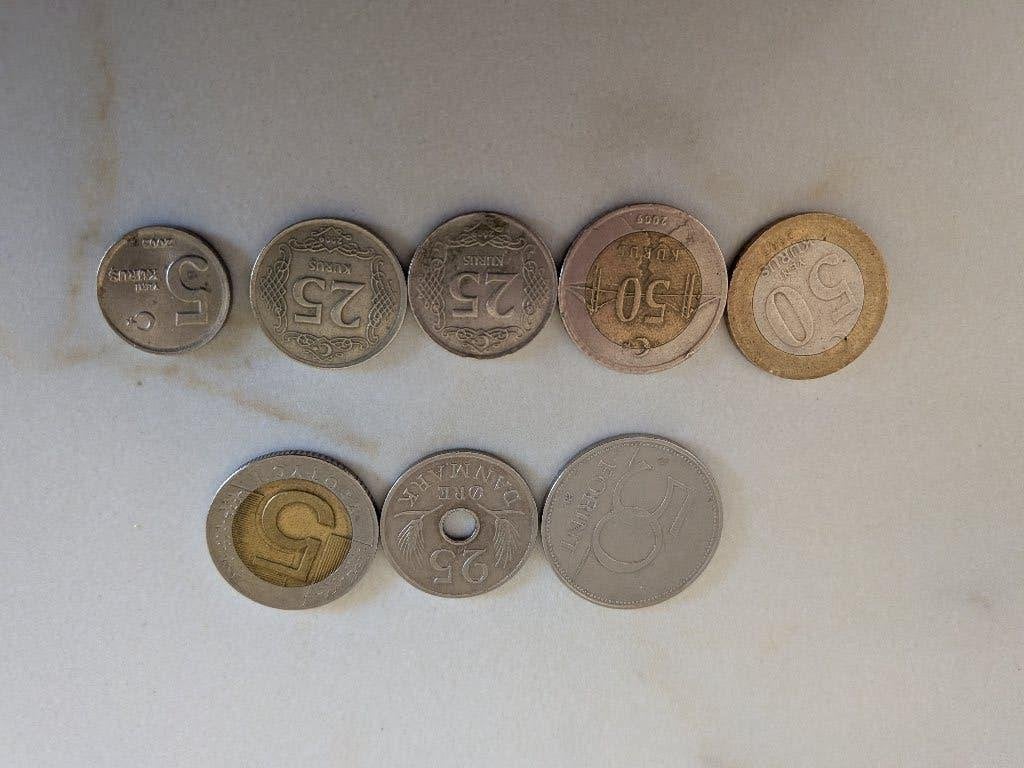 Vreemde munten :Turkye-Polen-Denemarken - Hongarije, Ophalen of Verzenden, Overige landen, Losse munt