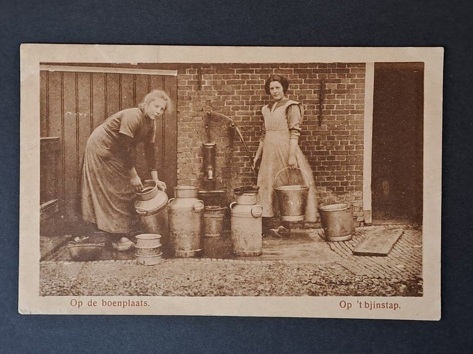 Boerenleven 2 Friesland Op de Boenplaats 1921, Verzenden, 1920 tot 1940, Gelopen, Friesland