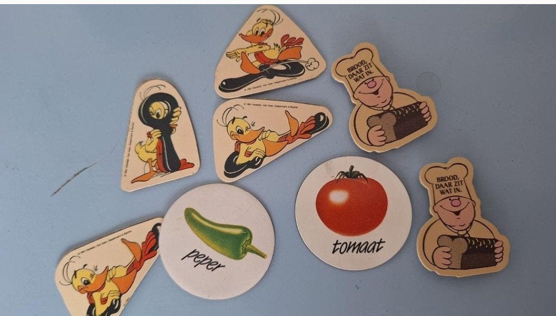 Vintage koelkastmagneten - Looney Tunes en meer, Verzamelen, Overige Verzamelen, Ophalen of Verzenden, Gebruikt