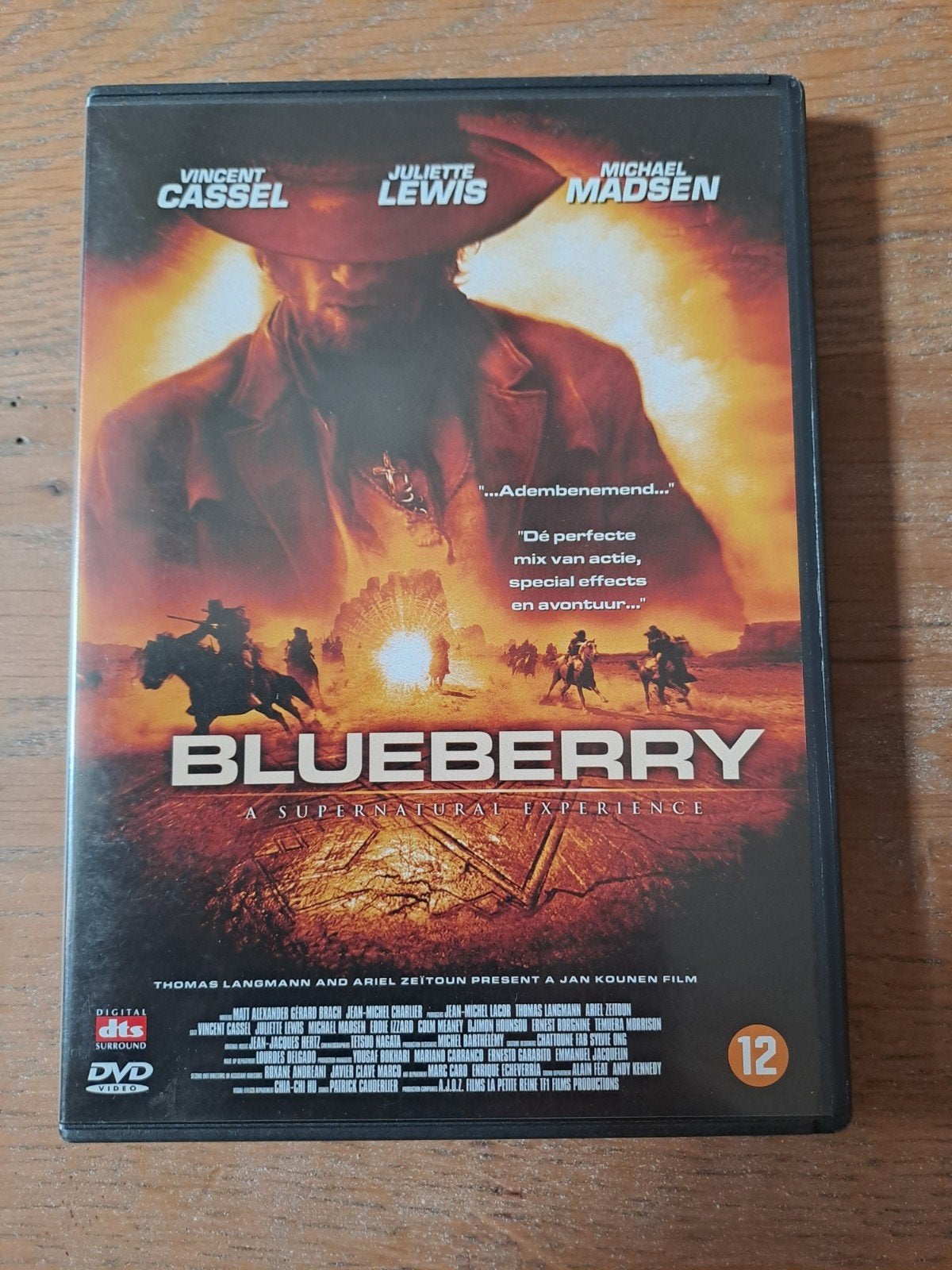 Blueberry DVD - Western met Vincent Cassel, Engels, Nederlands, Ophalen of Verzenden, Zo goed als nieuw