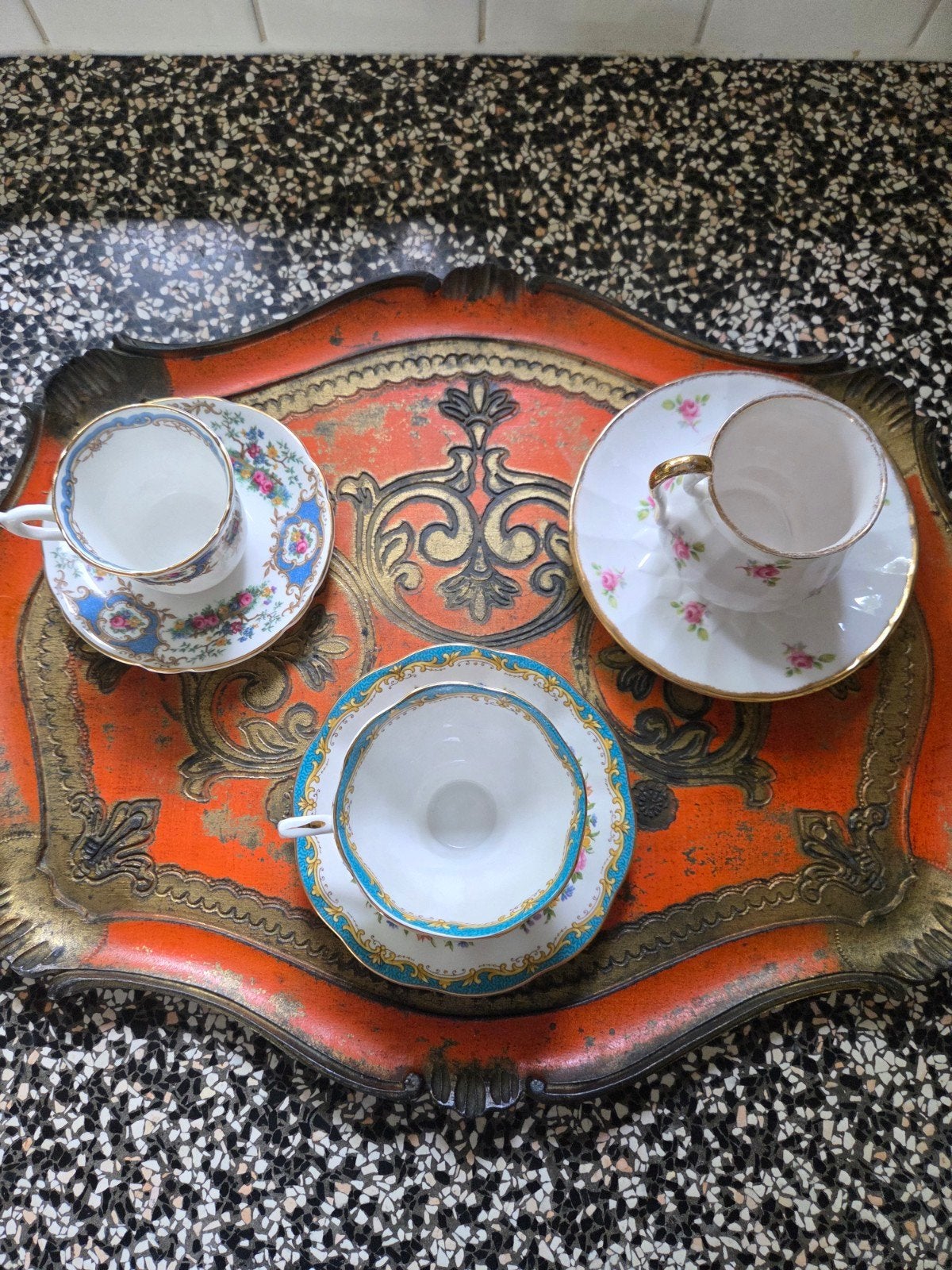 Vintage porseleinen kopjes, Engels porselein, Ophalen of Verzenden, Zo goed als nieuw, Porselein, Kop en/of schotel