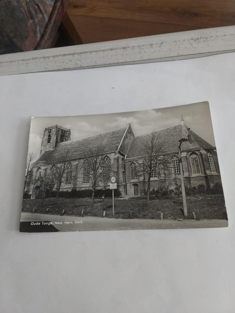 OUDE TONGE. NED.HERV.KERK, Verzamelen, Ansichtkaarten | Nederland, Ophalen of Verzenden, 1960 tot 1980, Zuid-Holland