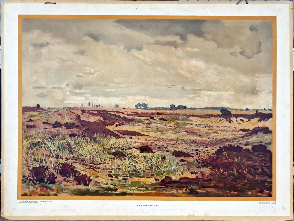 Een zandstuiving / A.H. Gouwe, Ophalen, Geschiedenis