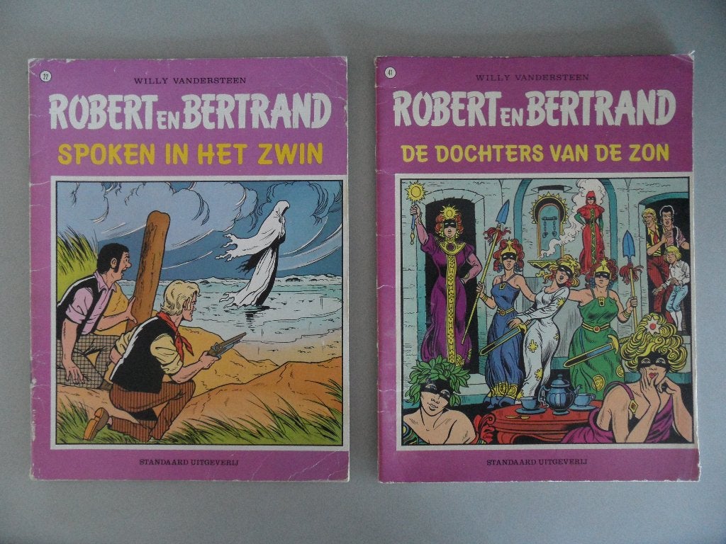 Robert en Bertrand. Nr 22 en 41., Meerdere stripboeken, Ophalen of Verzenden, Gelezen