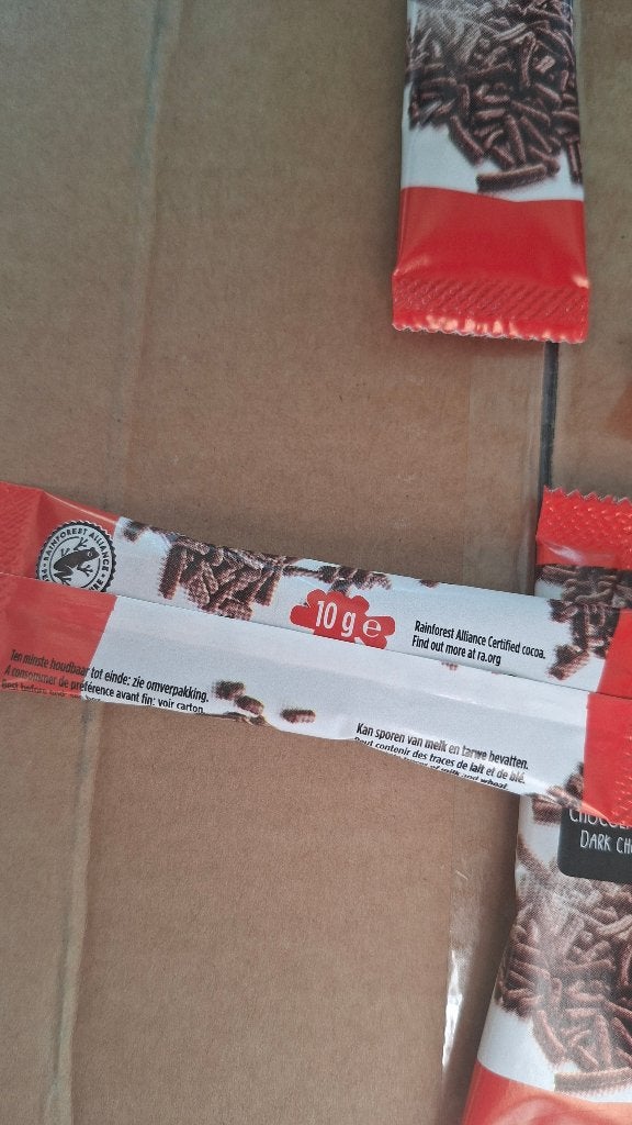 8 dozen Van Oordt zakjes Chocoladehagelslag Puur, Ophalen of Verzenden
