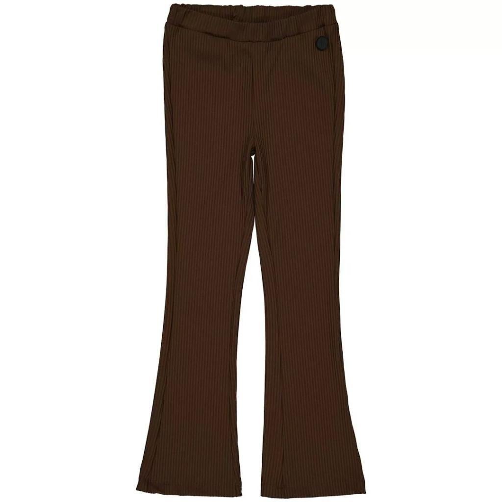 Nieuwe donkerbruine flared broek maat 170/176 van Levv, Broek, Meisje, Nieuw, Ophalen of Verzenden