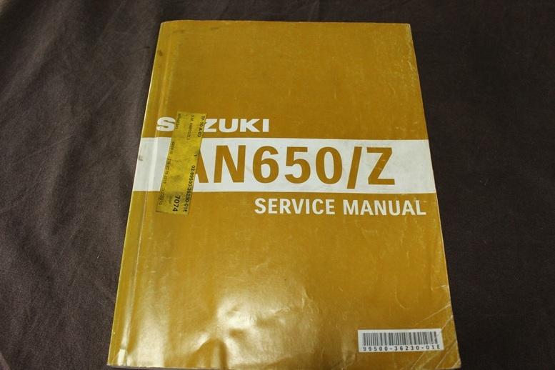 Suzuki AN650 Z 2013 scooter service manual AN 650, Motoren, Handleidingen en Instructieboekjes, Ophalen of Verzenden, Suzuki