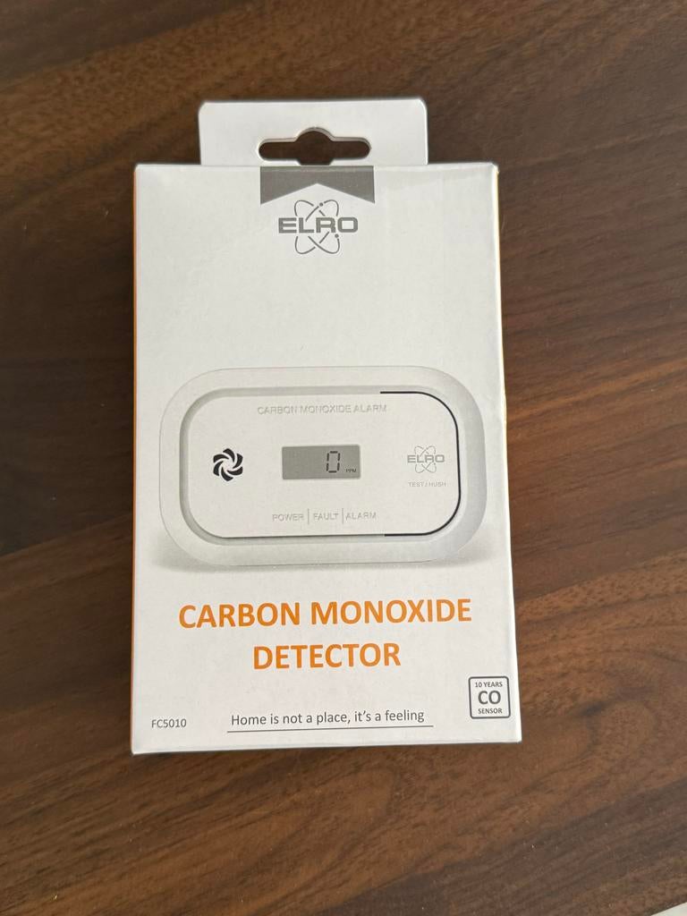 Nieuwe ELRO Koolmonoxidemelder, Detector, Sensor of Melder, Nieuw, Ophalen of Verzenden, Overige soorten