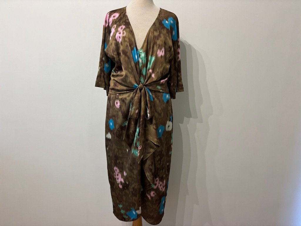 Nieuwe Essentiel Antwerp Fooler Tied Knot Midi Jurk - Mt 40, Kleding | Dames, Maat 38/40 (M), Meerkleurig, Nieuw, Ophalen of Verzenden