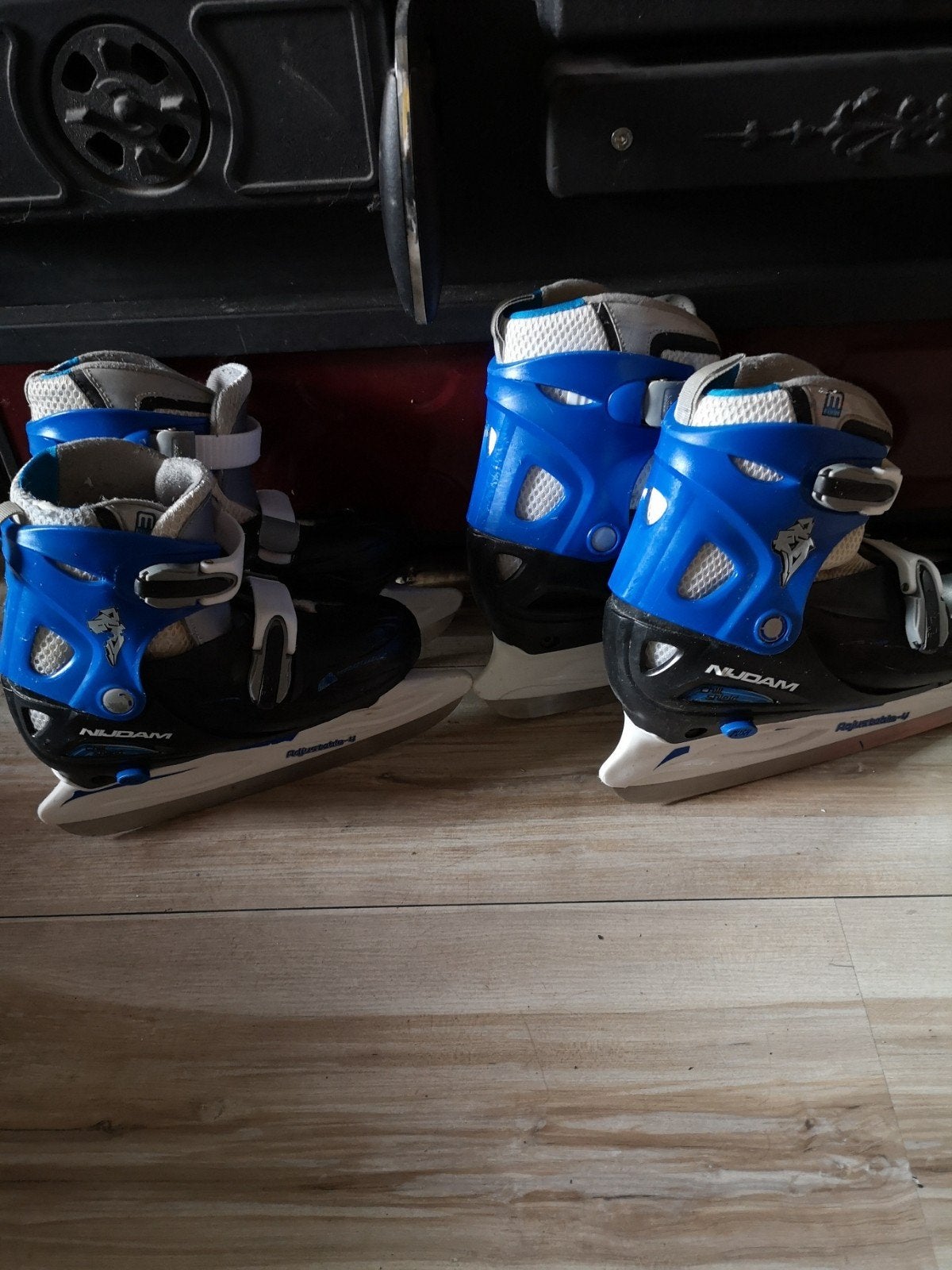 2 Paar verstelbare schaatsen, Sport en Fitness, Schaatsen, Ophalen of Verzenden, Gebruikt, IJshockeyschaatsen, Nijdam