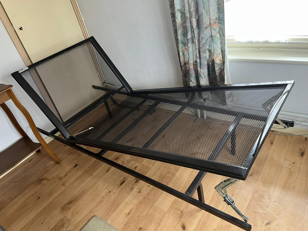 Handmatig verstelbare spiraalbodem, Huis en Inrichting, Slaapkamer | Bedden, Ophalen, Eenpersoons, Bruin, 80 cm