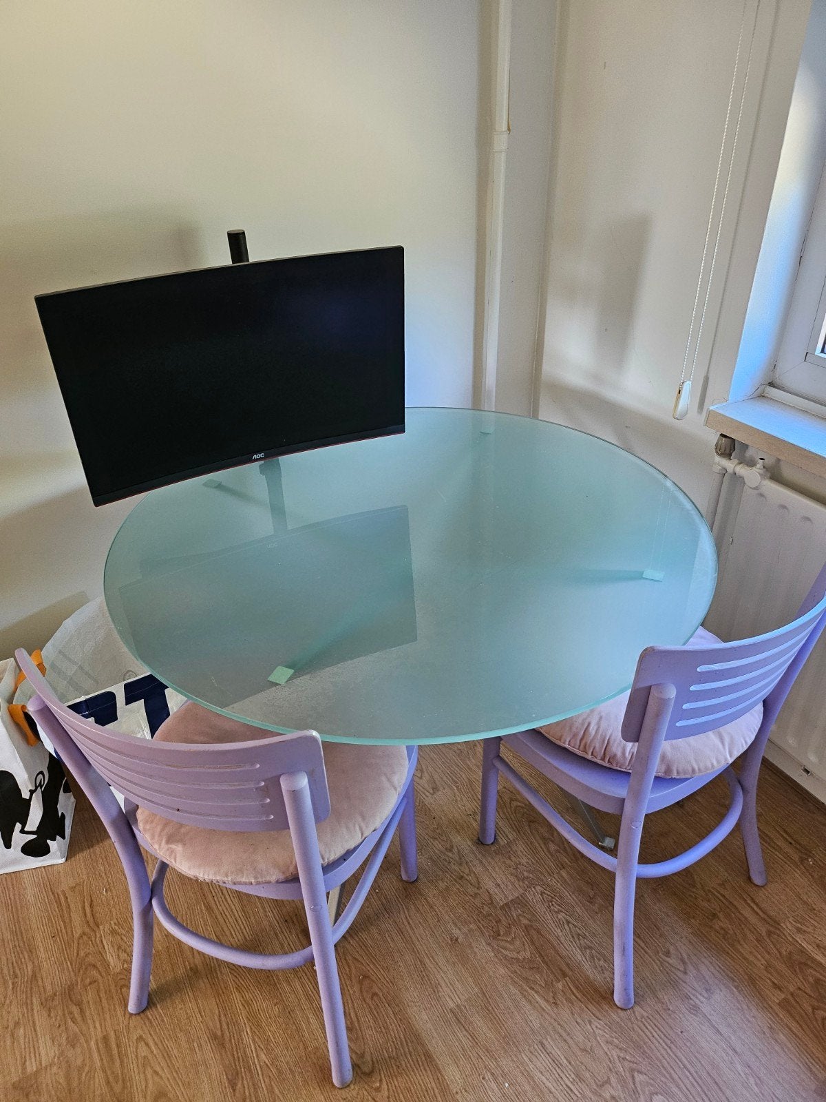 ronde eet tafel, Huis en Inrichting, Ophalen, Rond, 100 tot 150 cm, 100 tot 150 cm