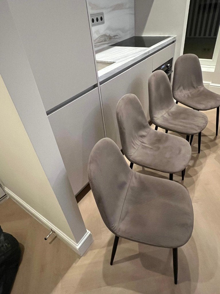 Eetkamerstoelen 4 stuks, Ophalen, Gebruikt, Vier, Kuipstoel