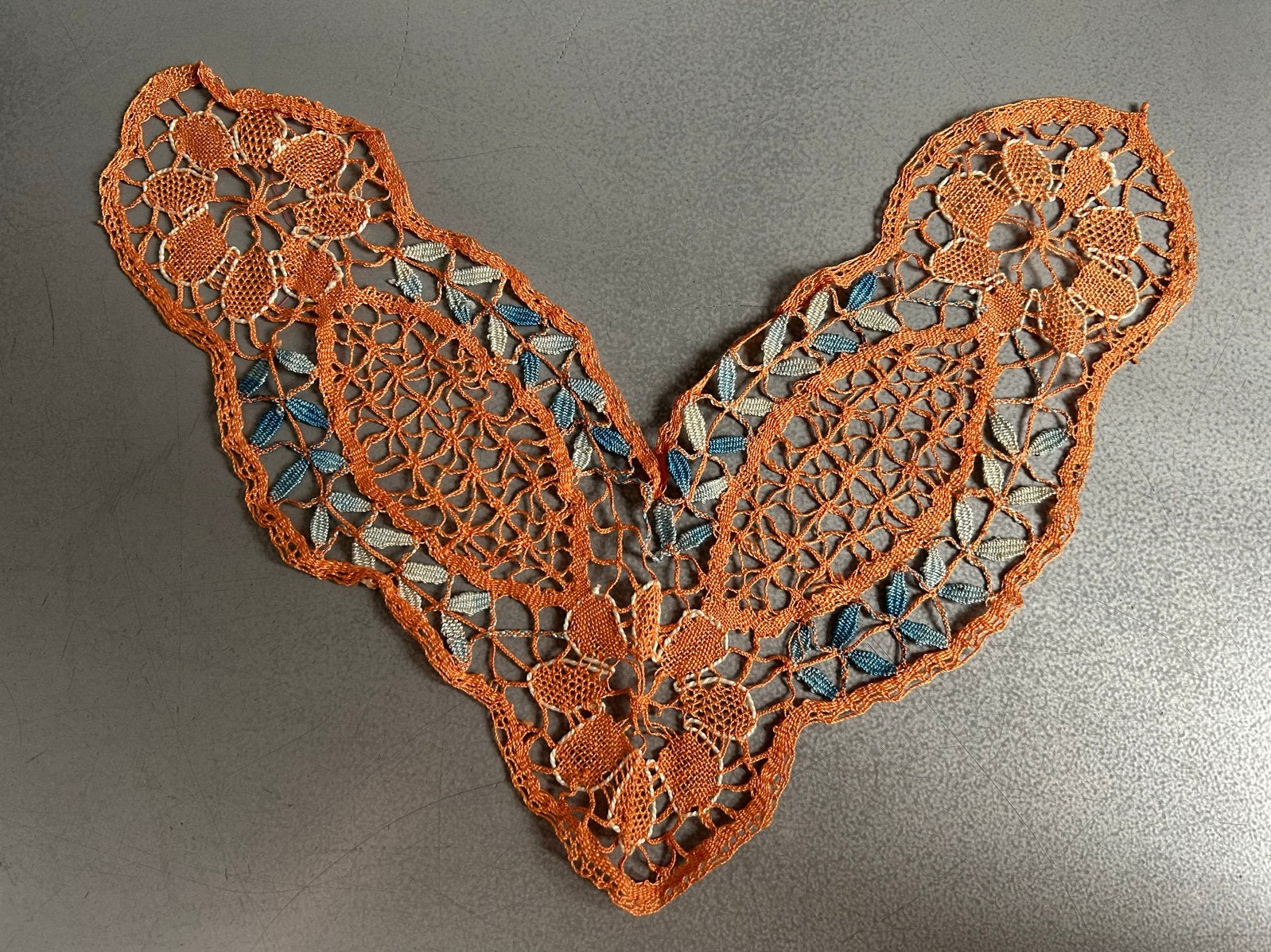 Decoratieve Kanten Applicatie voor Kleding - Oranje/Blauw, Ophalen of Verzenden, Nieuw, Applicatie