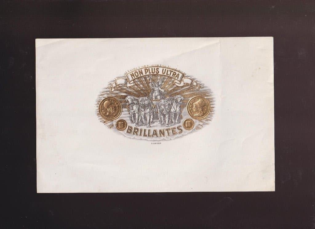 sigarenband - etiket - BRILLANTES, Ophalen of Verzenden, Zo goed als nieuw, Sigarenbandjes