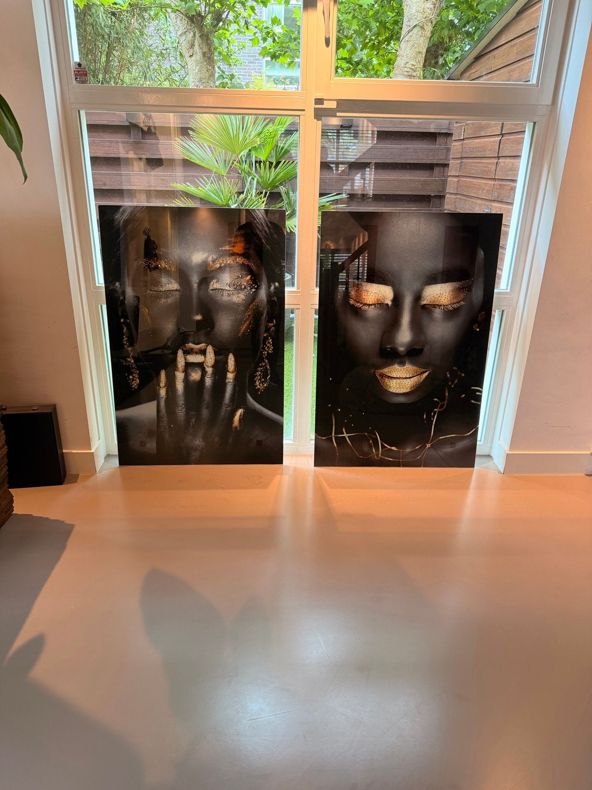 Set van 2 plexiglas moderne kunstwerken:, Ophalen, Zo goed als nieuw, Schilder- en Tekenkunst