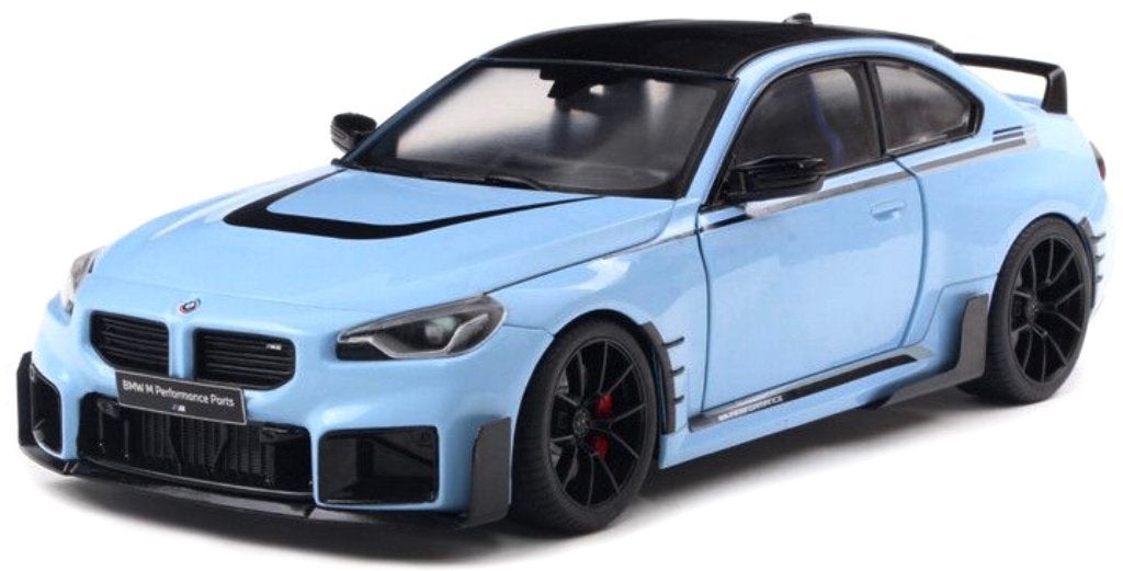 bmw m2 performance parts 2024 blauw van solido nieuw 1:18, Ophalen, Nieuw, Auto, Solido