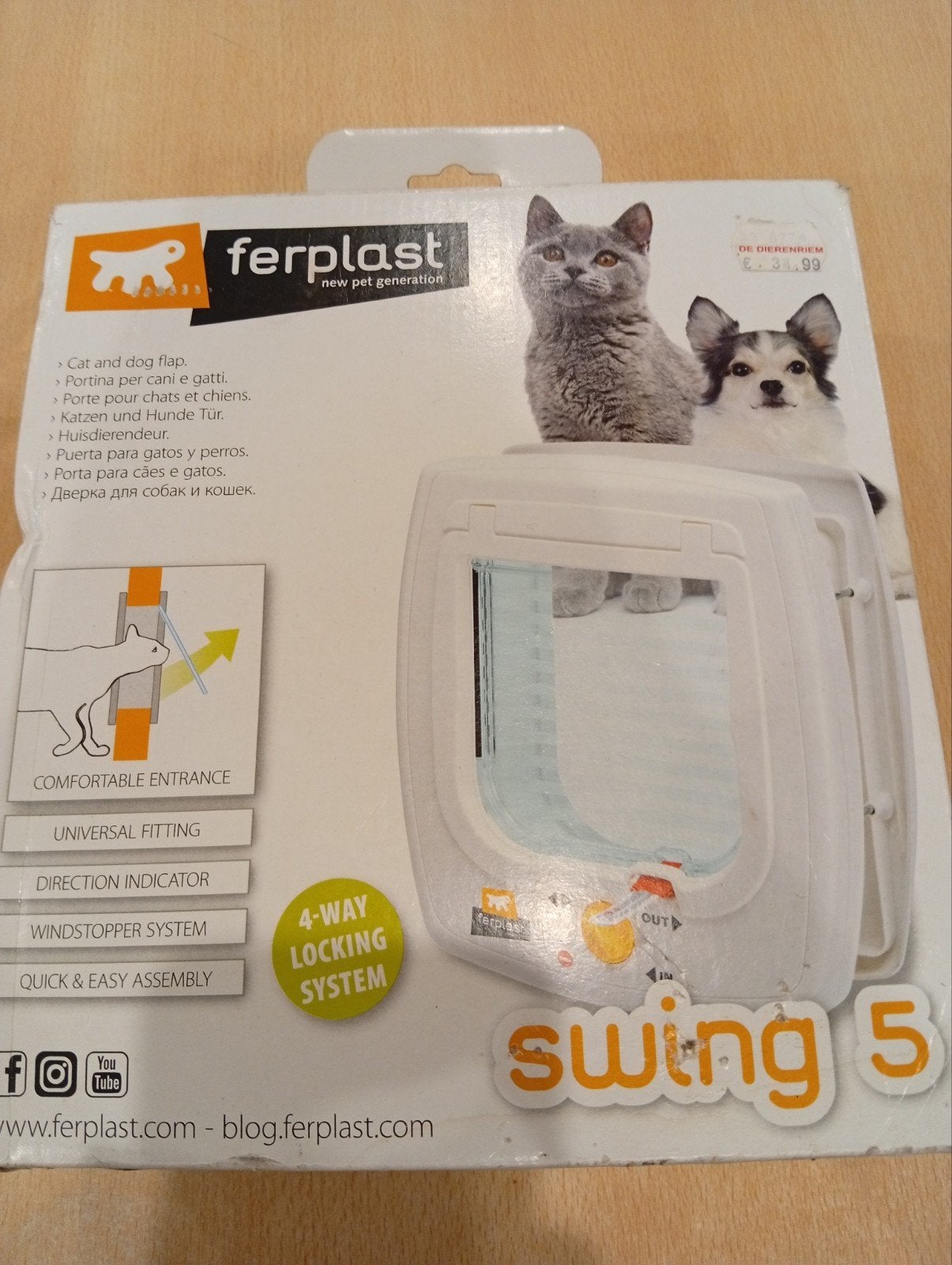 Kattenluik swing 5, Ophalen of Verzenden