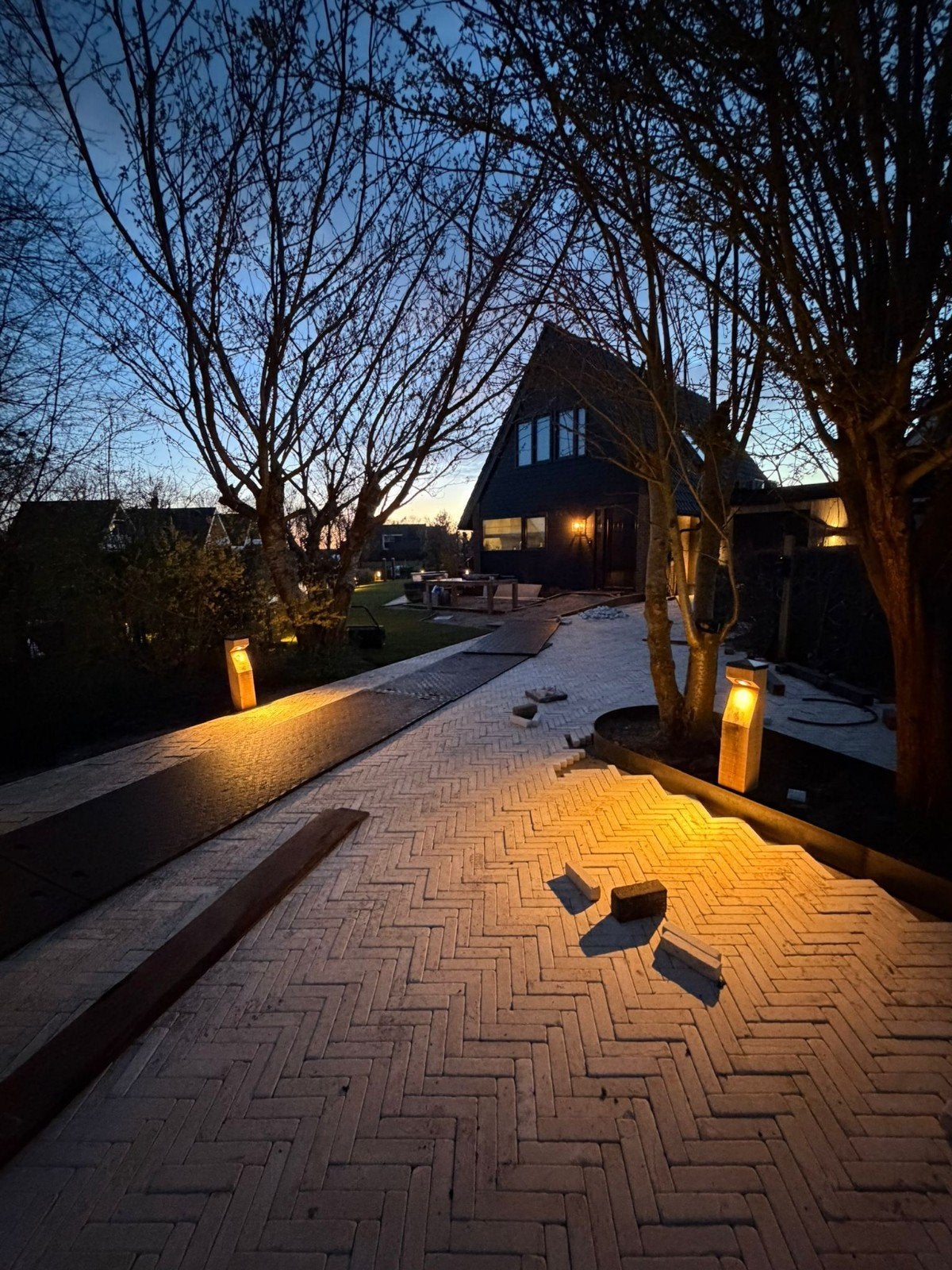 Maatwerk houten tuinverlichting, Tuin en Terras, Buitenverlichting, Verzenden, Minder dan 50 watt, Staande lamp, Info@houtentuinlamp.nl