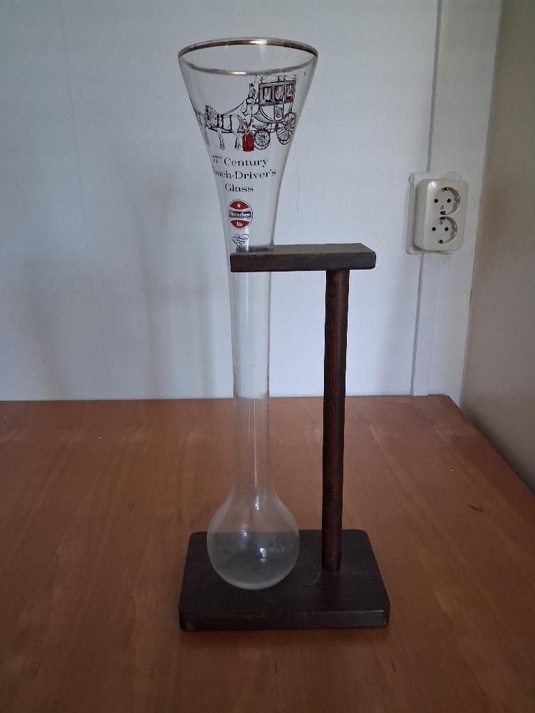 Heineken Koetsier bierglas, Verzamelen, Ophalen, Gebruikt, Glas of Glazen, Heineken