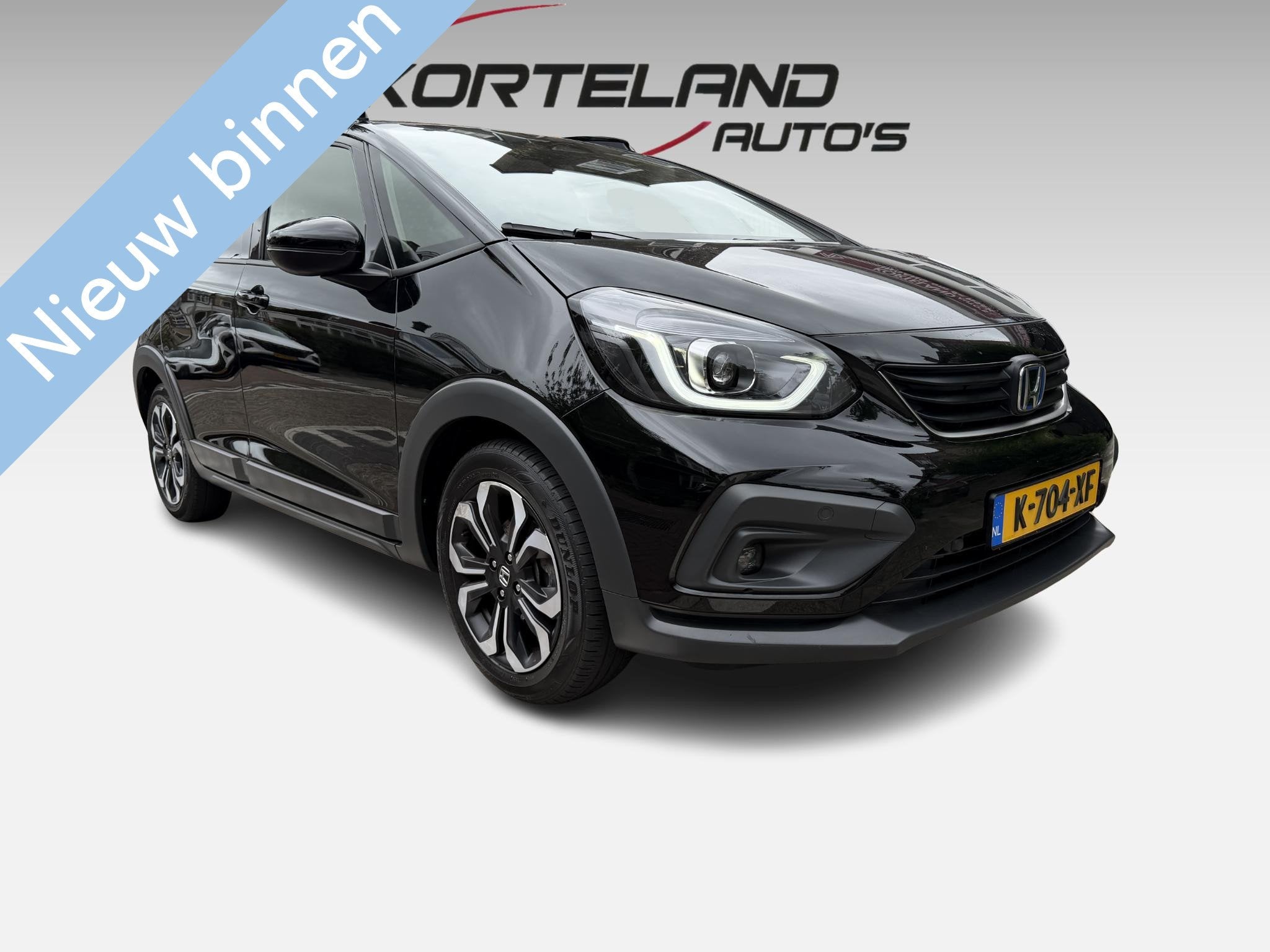 Honda Jazz 1.5 e:HEV Crosstar TREKHAAK NAVI, Auto's, Honda, 4 cilinders, Met garantie (alle), Leder en Stof, Zwart
