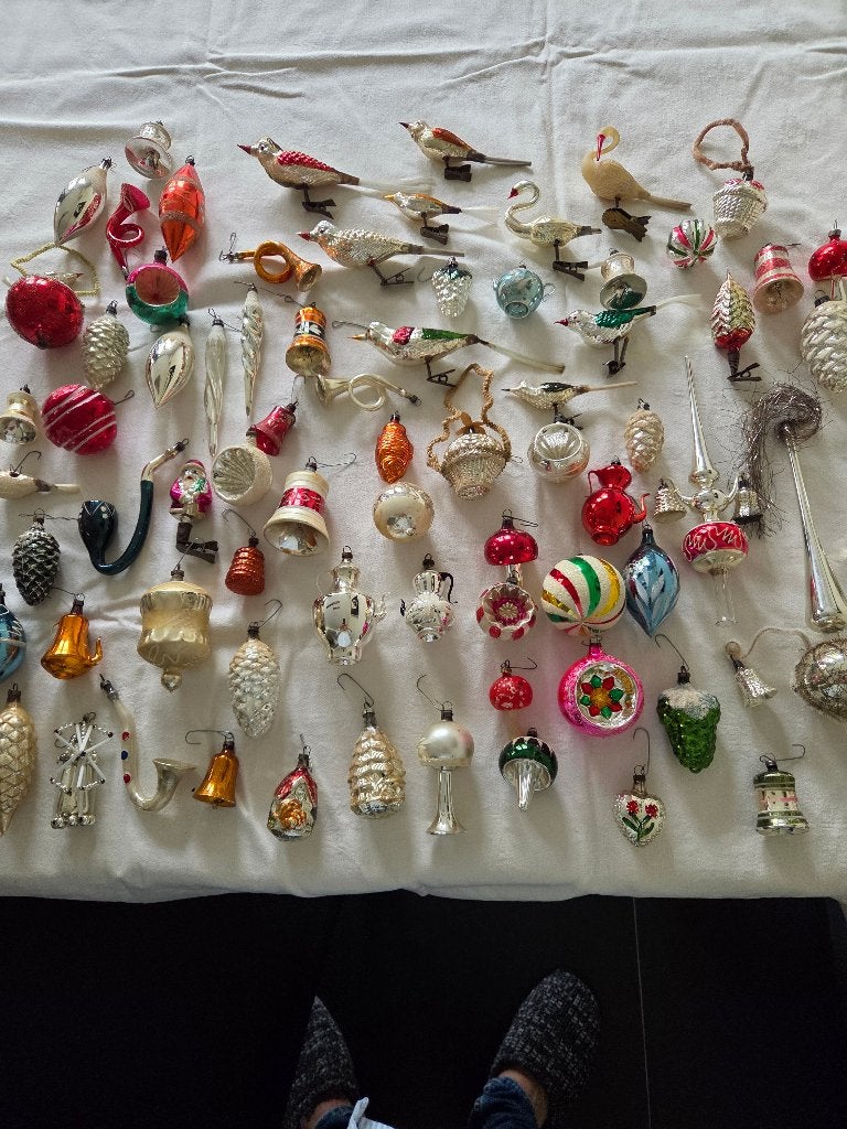 Oude kerstballen, Ophalen of Verzenden, Gebruikt