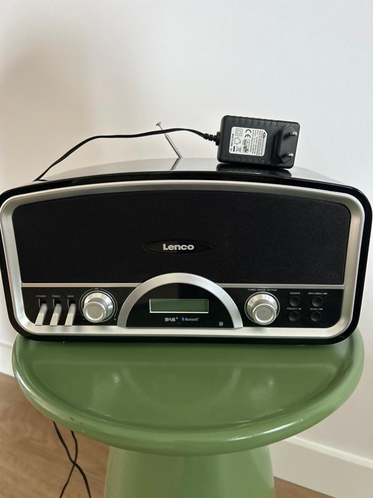 Lenco DR-05 BT Retro Radio met Bluetooth en DAB+, Ophalen, Zo goed als nieuw, Radio