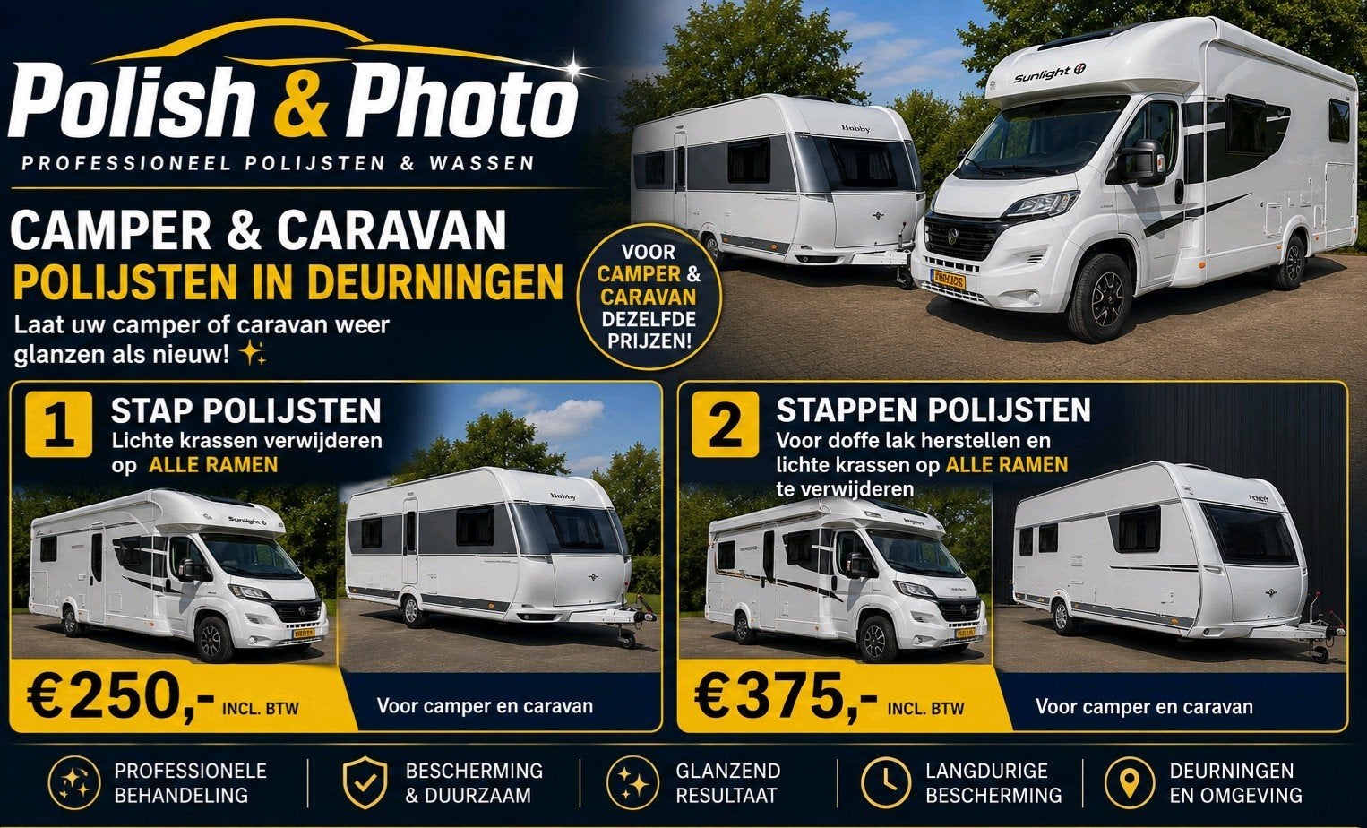 Camper & caravan polijsten – Polish & Photo lees text