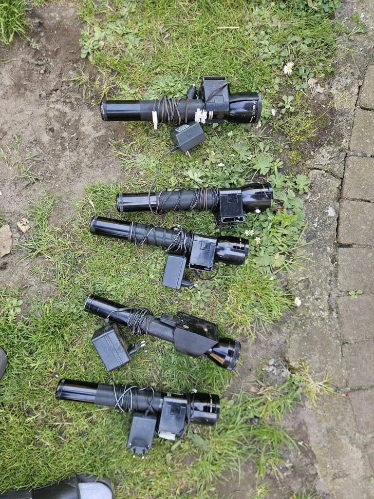 4x Oplaadbare Maglite zaklampen met 220V & auto oplader, Ophalen of Verzenden, Gebruikt, Accu