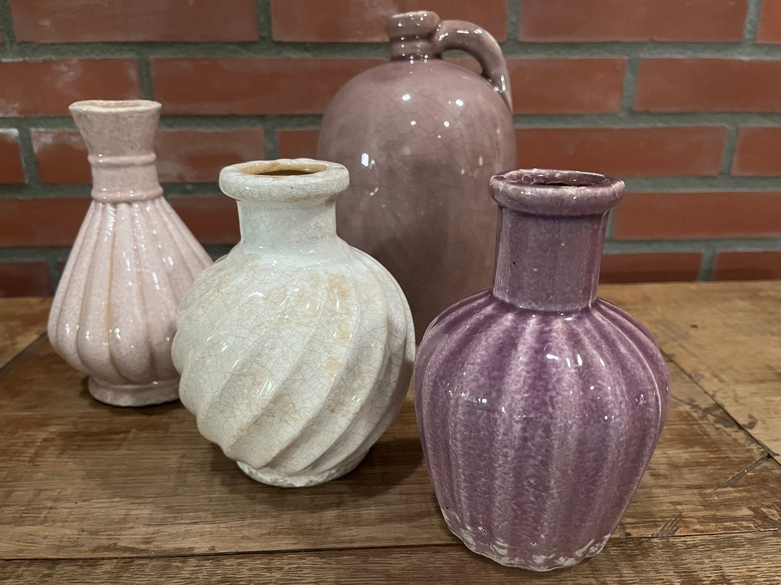 Brynxz vazen 4x, Huis en Inrichting, Woonaccessoires | Vazen, Ophalen, Overige kleuren, Minder dan 50 cm, Glas