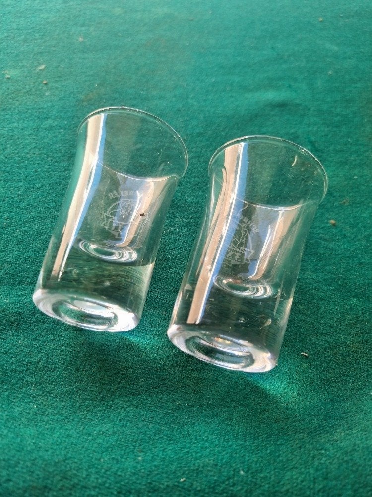 shot glazen schrobbeler 2x, Verzamelen, Glas en Borrelglaasjes, Ophalen of Verzenden, 'T Olde Gre-j, Info@toldegrej.nl, Endepoelstraat 20f Didam