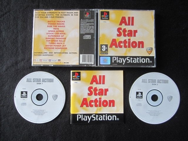 All Star Action PS1 Playstation 1, Spelcomputers en Games, Overige genres, 1 speler, Nieuw, Ophalen of Verzenden