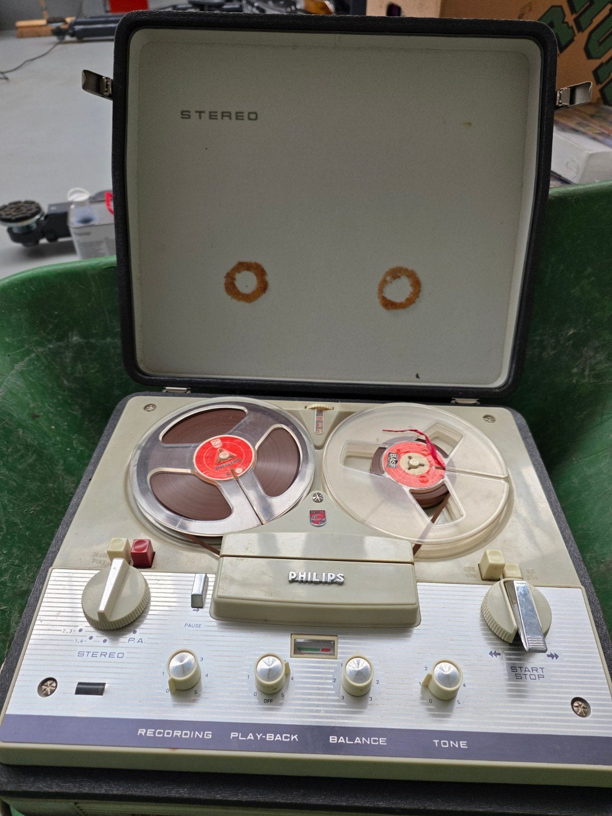 Philips stereo vier-sporenbandrecorder EL 3547, Ophalen of Verzenden