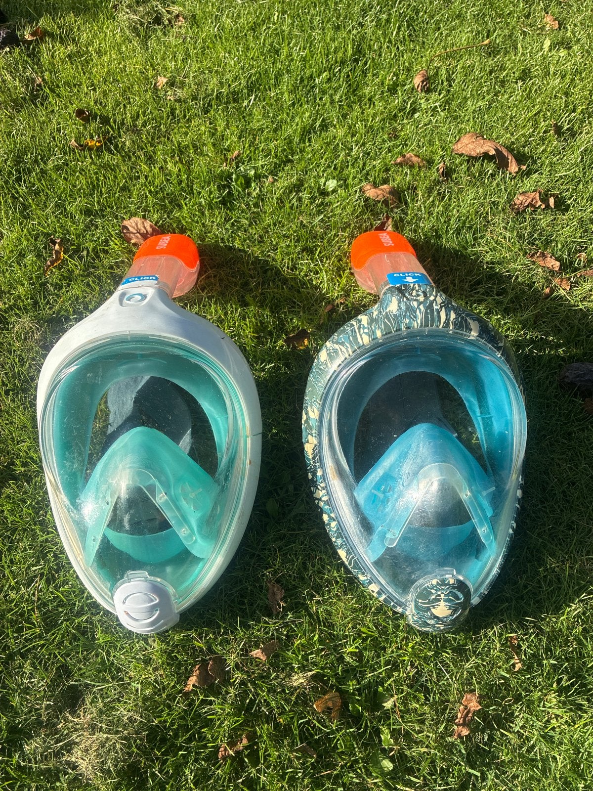 Snorkelmasker Volgelaatsmasker -  decathlon, Ophalen of Verzenden, Gebruikt, Snorkelmasker