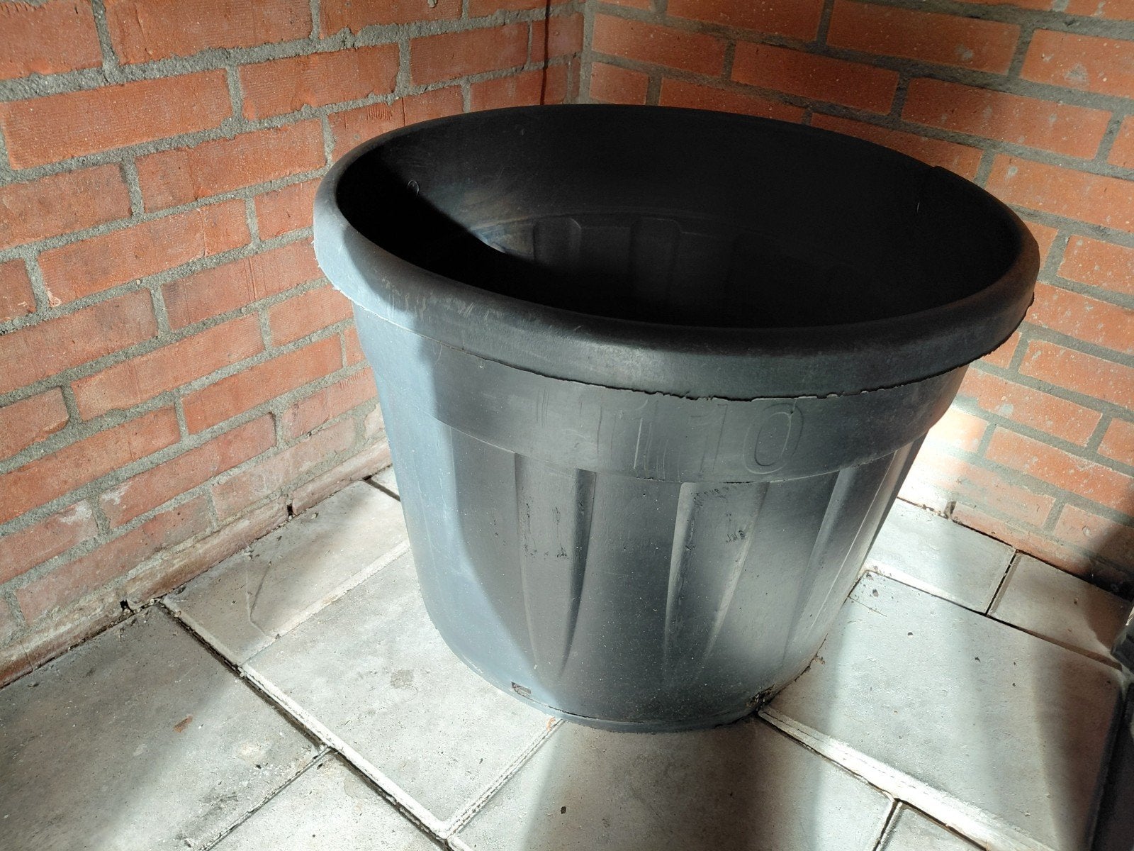 bloempot, Ophalen, Rond, Kunststof