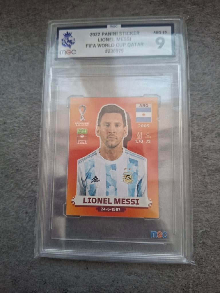 Topps (no panini) sticker WK 2022 Qatar. Lionel Messi., Verzenden, Zo goed als nieuw, Sticker