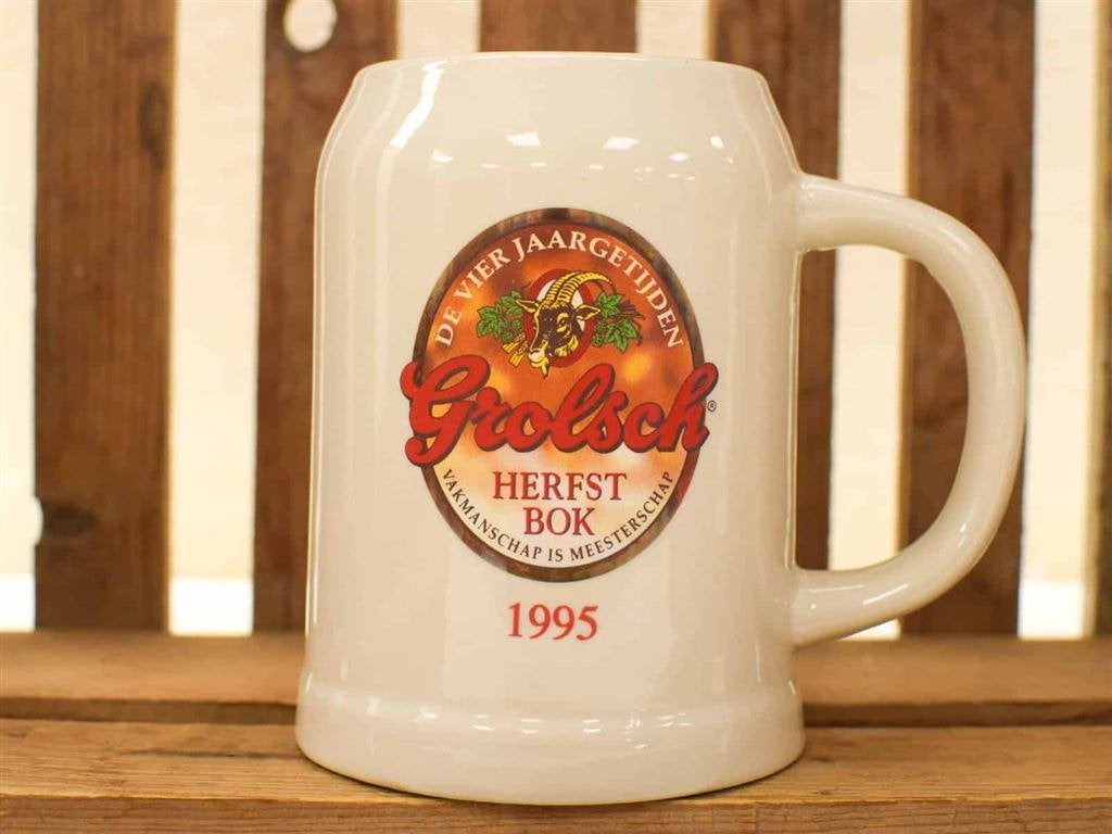 Porseleinen Grolsch Bier Pul 52469, Ophalen of Verzenden, Gebruikt, Pul(len), Grolsch