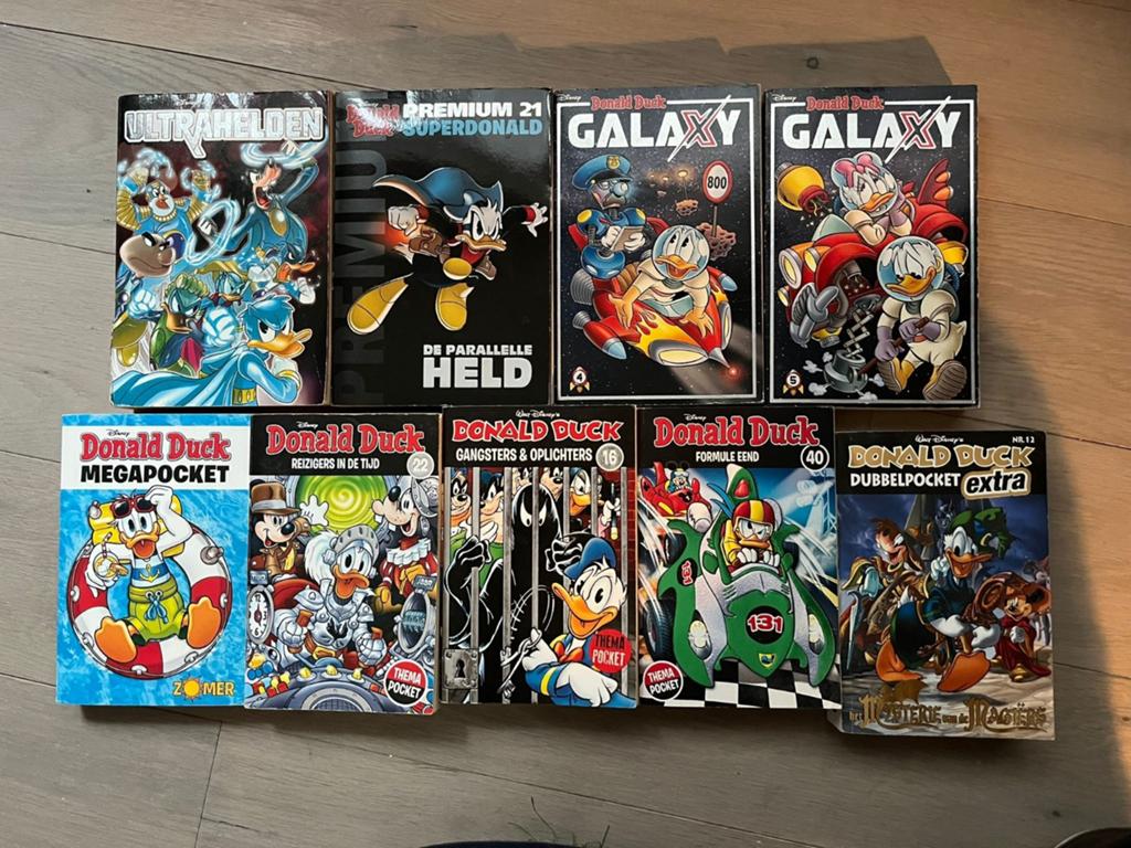 Donald Duck pockets 9 stuks, Meerdere stripboeken, Ophalen of Verzenden, Gelezen
