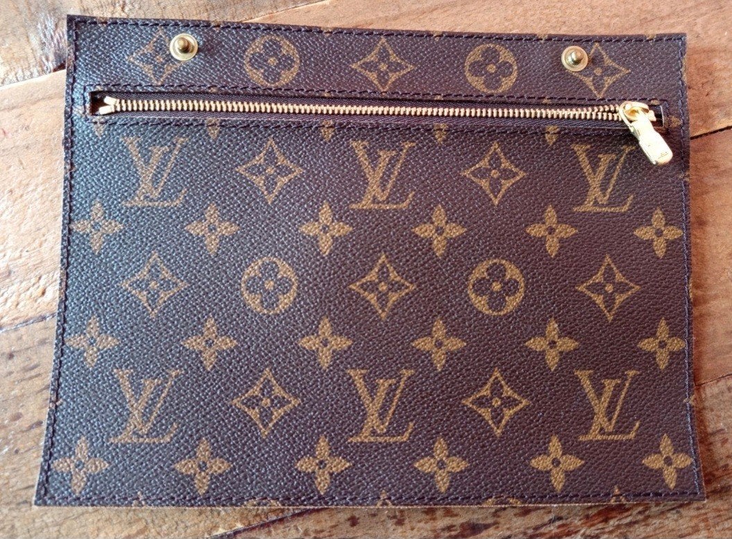 Prachtige vintage Louis Vuitton monogram pouch, Ophalen of Verzenden, Bruin