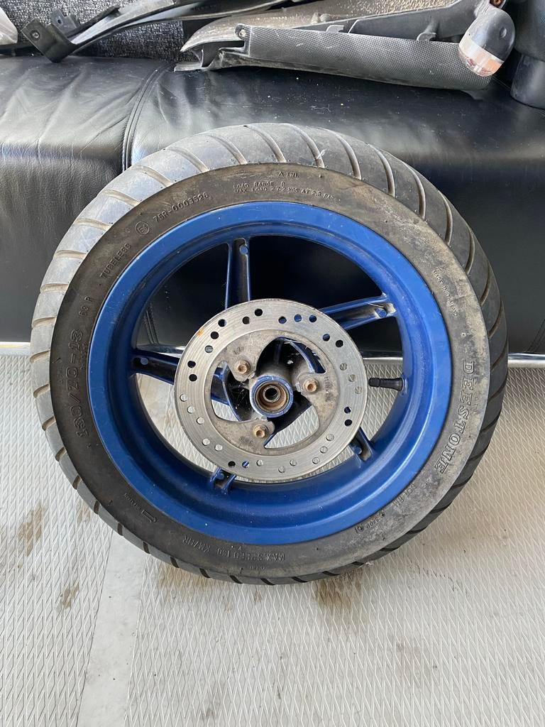Aprilia SR50 Wiel-velg met band en goed profiel, Ophalen, Gebruikt, Overige typen, Aprilia