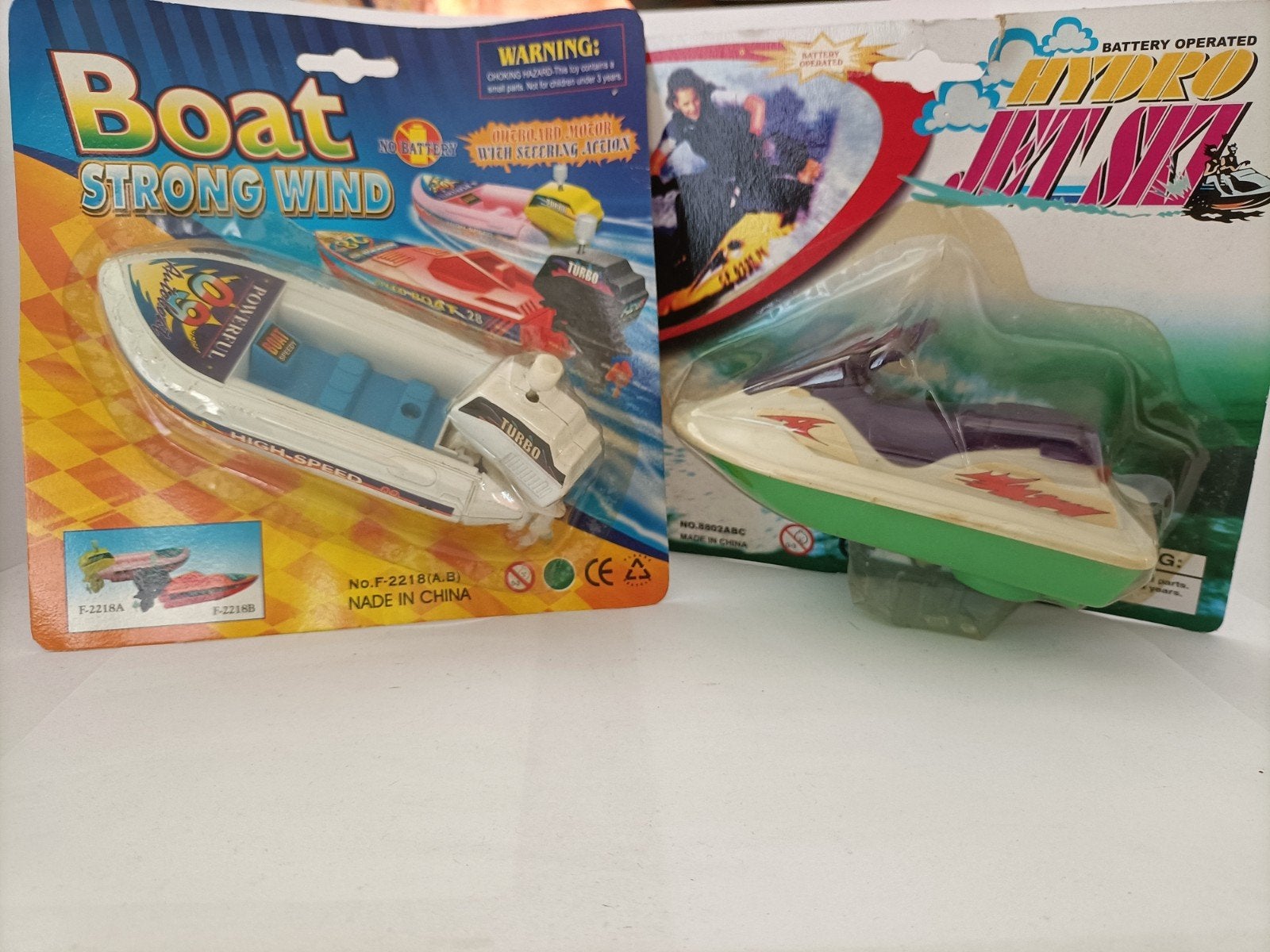 Set van 2 Vintage Speelgoedboten / Jetski – Nieuw in verpakk, Ophalen, Nieuw