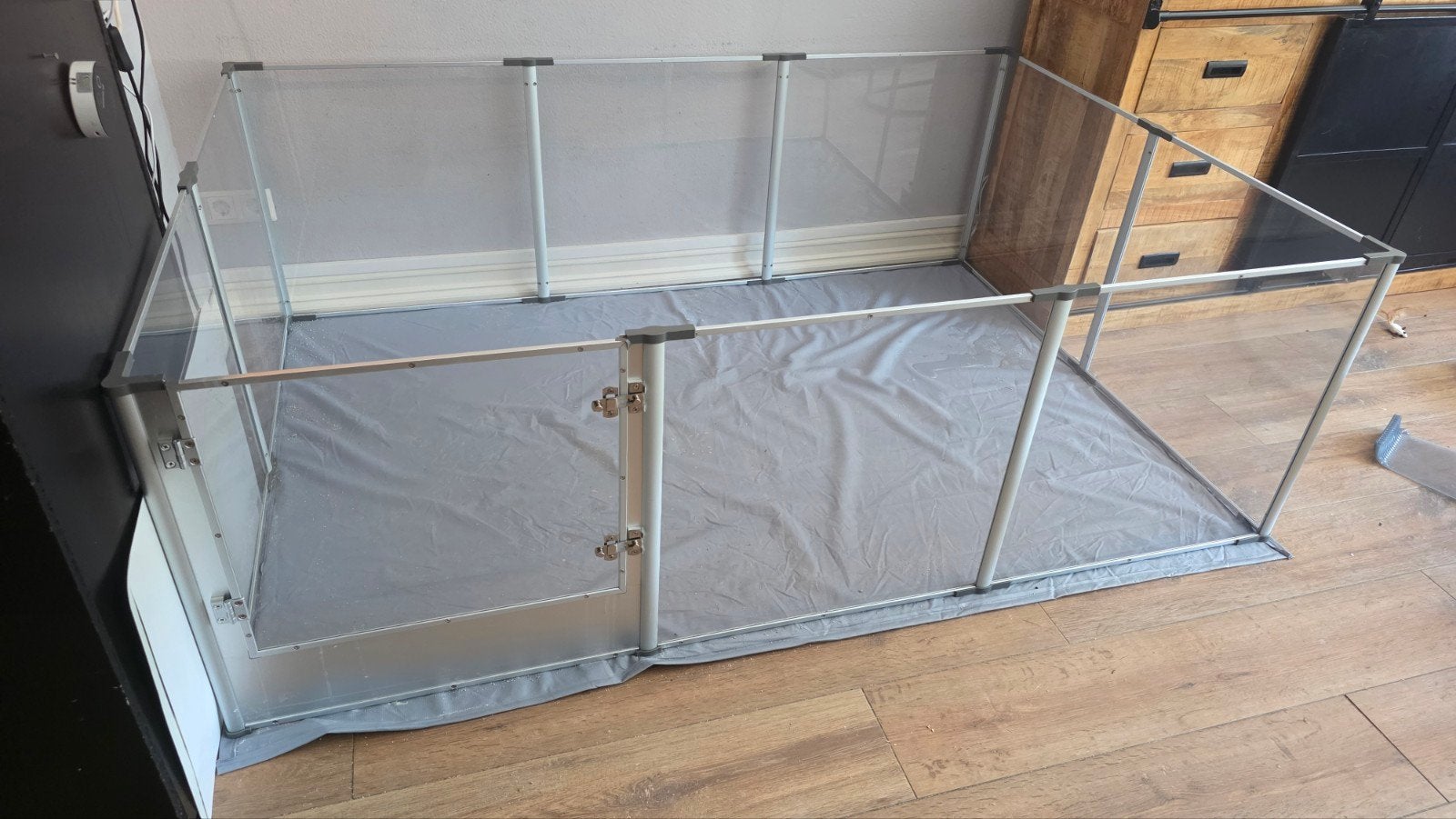Transparante Puppyren / Box voor Honden en Katten, Ophalen, Zo goed als nieuw