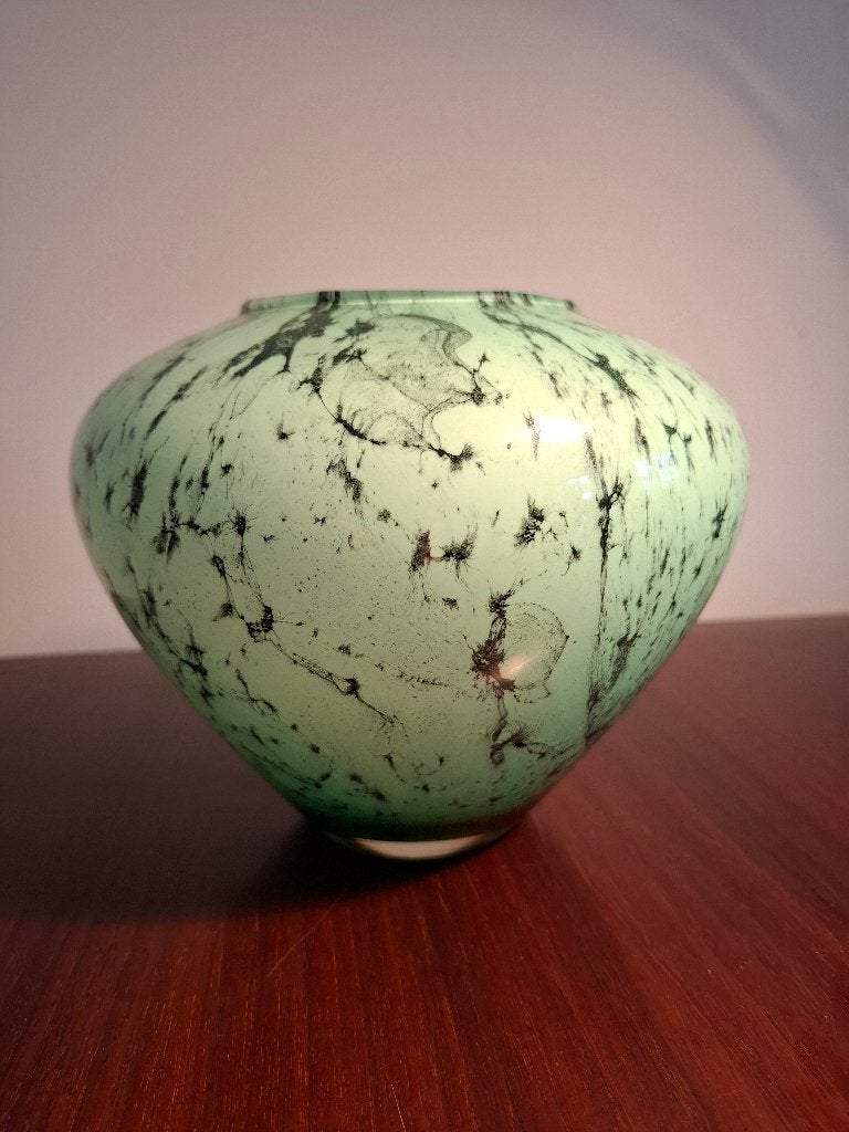 Vintage vaas (raku techniek), Ophalen of Verzenden