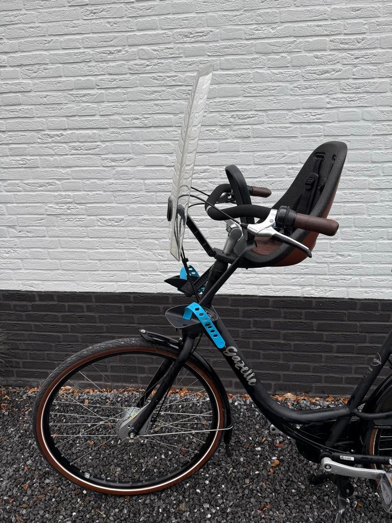 Thule Yepp nexxt mini fietsstoel met windscherm, Ophalen, Voetsteuntjes, Voorzitje, Zo goed als nieuw