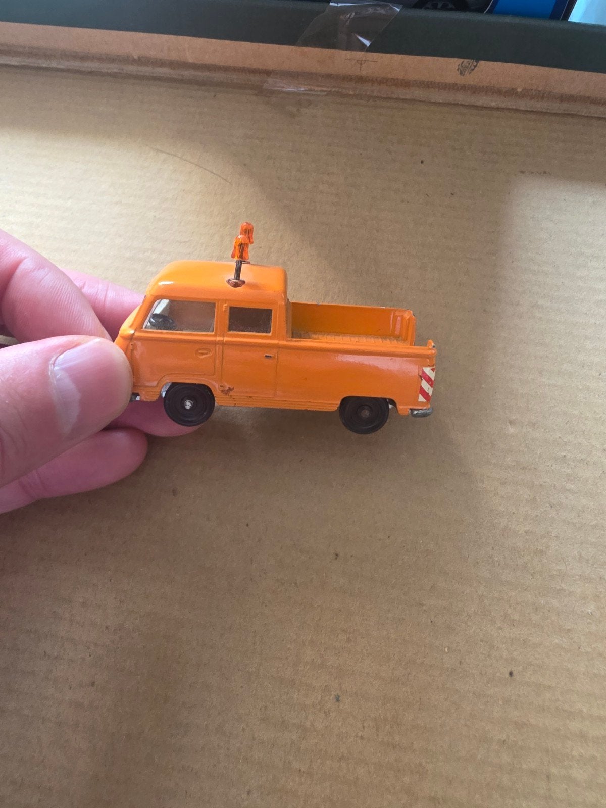 Siku V 323 Ford Taunus Transit Pick-up Oranje, Overige merken, Gebruikt, 1:50 of kleiner, Ophalen of Verzenden